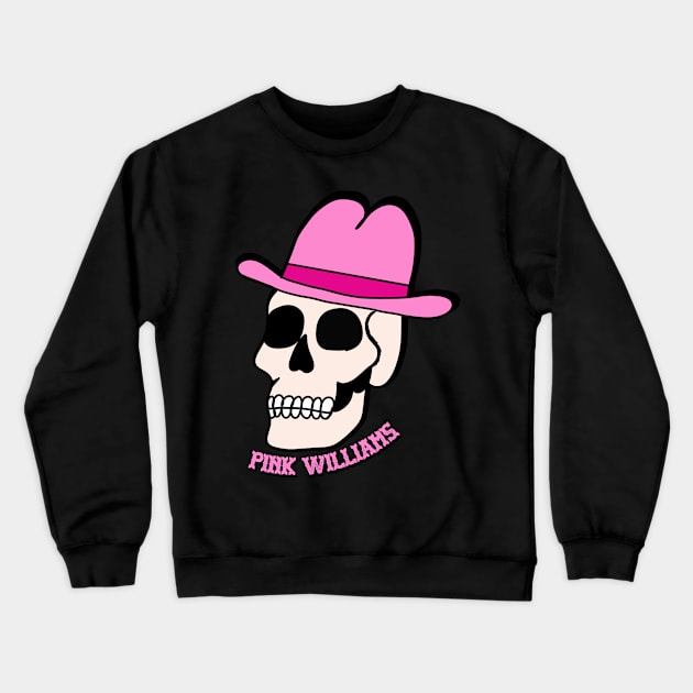 Pink Cowboy Skull Crewneck Sweatshirt by Pink's Mercantile  